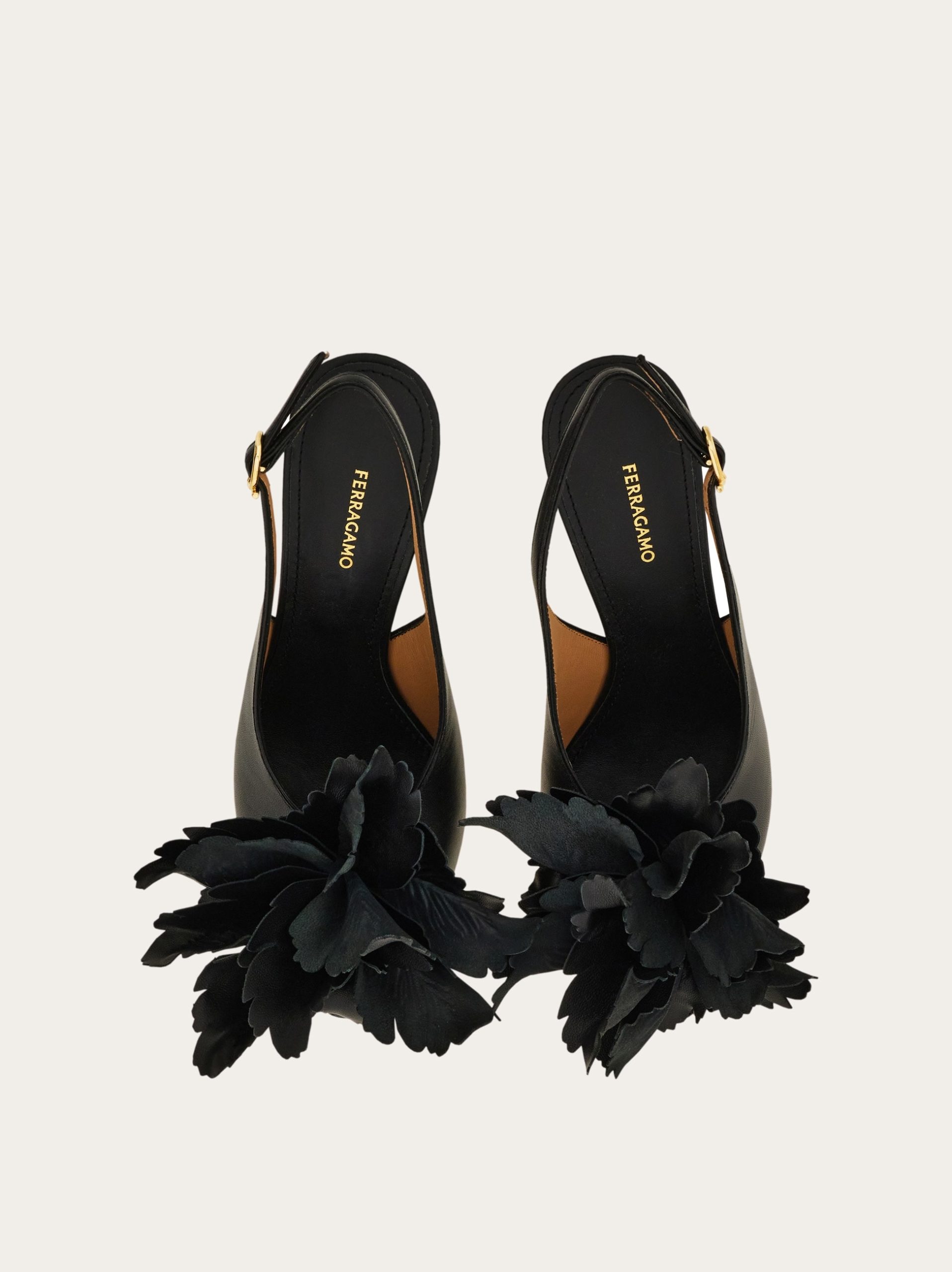 Ferragamo Flower embellished slingback - Image 5